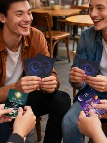 1pc Mystical Moon Oracle Card Deck-Insightful Fortune Telling Cards With Keywords For Guidance On Timing, Life Choices & Relationships, Tarot Cards For Beginners, Funny Party Board Game, Paper Material, Suitable For Teens & Adults - Multicolor - View 9