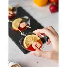 Mini Leaf Shaped Appetizer Plates Clear Plastic Dessert Plates And Butter Dishes, Suitable For Sauces Desserts Fruits Appetizers, Great For Weddings And Parties (Leaf Design) - Multicolor - View 4