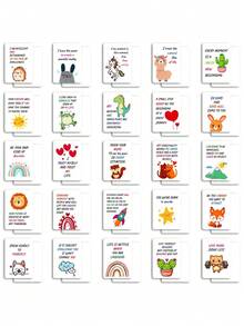 2 Packs Cute Inspirational Cards, Motivational Postcard, Inspirational Note Cards, Motivational Quote Cards, Prayer And Blessing Positive Energy Card - multicolor - View 6