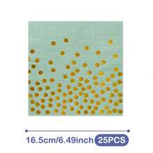 Bộ đĩa, khăn ăn và cốc dùng một lần màu xanh lá cây chấm bi vàng hình cánh hoa, phục vụ 20 người. Bộ đồ dùng tiệc dùng một lần này (bao gồm đĩa, khăn ăn và cốc) rất phù hợp cho các bữa tiệc sinh nhật, đám cưới và dã ngoại gia đình. - Xem 11