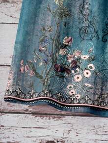 SHEIN LUNE Women's Halter Neck Camisole, Suitable For Spring And Summer, Featuring All-Over Vintage Floral Pattern,Summer Top - Multicolor - View 5