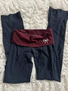 Glimmora New Arrival High-Quality Women Cotton Wide-Leg Pants, Versatile Embroidered Trousers - Blue - View 3