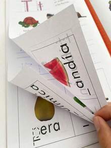 Lachilly 32页儿童描红练习册西班牙语字母练习本抄写练习册学前儿童书写练习ABC描红互动式早期学习练习册 - 彩色 - 查看 4