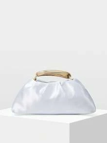 MOTF PREMIUM LADIES HANDBAG, ELEGANT DATE DINNER BAG - Light blue - View 3