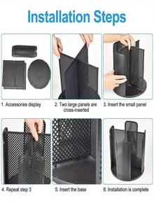 1 Plastic Cup Holder Storage Box - Stackable, Space Saving Design, Suitable For Coffee Cups And Cup Lids, Versatile, Can Be Used In Homes, Offices, Kitchens, Bars, Self-Service Restaurants, Easy To Clean - Multicolor - View 5