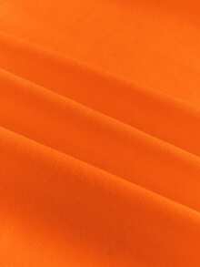 Rovax Women's Letter Print Short Sleeve Casual Round Neck Cropped T-Shirt - Orange - View 4