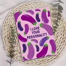 Zazumi 1 Piece Of Fun And Funny Eggplant Valentine's Day Card, Perfect For Husbands Or Boyfriends, Funny Anniversary Commemorative Love Note, Cartoon Design, Perfect For Valentine's Day, Birthdays And Thank-You Letters, Small Business Greeting Cards, Unique Gifts, The Best Ideal Choice For Gift Giving - Valentine's Day Card - View 6