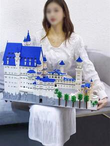 11810 Pcs World Famous Big Architecture Swan Lake Castle Micro Blocks Set, Model Building Kit, Creative Building Game For Adults Toy Building Set For Any Hobbyists,Birthday Gift. - Color Box - View 5
