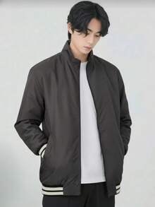 Chaqueta Doble Vista para Hombre Gamuzza y Bomber - Marrón Chocolate - Ver 2