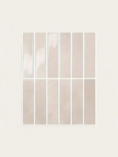 5片装3D环氧树脂墙贴，耐高温防水防油，PU自粘装饰贴纸/壁纸，适用于厨房浴室