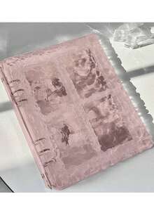 1个水波纹透明A5亚克力收纳相册，四格，三英寸卡片，彩色简约相册 - 多色 - 查看 7