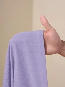 Zivah Beach New Spring And Summer Casual Holiday Bowknot Shoulder Straps Chest-Wrapped Heart Collar Cropped Top + Wide-Leg Super Trousers Apricot Women's Two Pieces Se,Textured Fabric Material - Mauve Purple - View 8