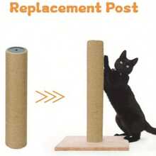 2 Pcs Sisal Rope Posts Cat Tree Replacement Posts DIY Materials Yellow Sisal Rope Cat Scratching Posts For Cats - Yellow - View 3