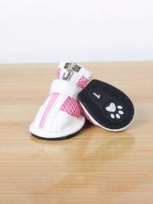 PETSIN 1 đôi giày lưới thoáng khí cho thú cưng, giày chống trượt cho thú cưng; giày cho chó, giày cho mèo, dép, giày cho thú cưng, giày mềm cho gấu bông, giày thể thao có khóa kéo chống trượt, đồ dùng cho thú cưng - Nhiều màu - Xem 13