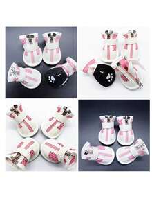 PETSIN 1 đôi giày lưới thoáng khí cho thú cưng, giày chống trượt cho thú cưng; giày cho chó, giày cho mèo, dép, giày cho thú cưng, giày mềm cho gấu bông, giày thể thao có khóa kéo chống trượt, đồ dùng cho thú cưng - Nhiều màu - Xem 8