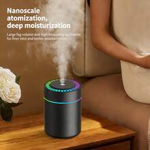 Mini Humidifier | 180mL Large Capacity USB Humidifier | 25-40mL/H High Mist Output | Quiet Operation Desktop Humidifier | Type-C Air Diffuser - multicolor - View 2