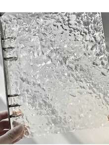 1个水波纹透明A5亚克力收纳相册，四格，三英寸卡片，彩色简约相册 - 多色 - 查看 3