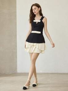 MOTF BOMBAS DE TACÓN GRUESO CON HEBILLA AJUSTABLE Y ESTAMPADO DE COCODRILO PARA MUJER - Albaricoque - Ver 3