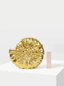 MOTF LADIES CLUTCH BAG, METAL SPECIAL-SHAPED CLUTCH BAG, SUITABLE FOR EXQUISITE HOLIDAY PARTIES - Gold - View 4