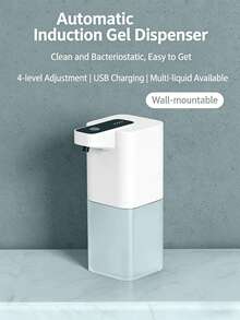 1PC Automatic Foam Soap Dispenser, Touchless Sensor Wall-Mountable Soap Dispenser With Type-C Charging For Kitchen & Bathroom - multicolor - View 1