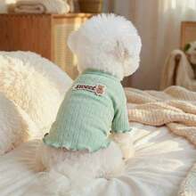 PETSIN 1 peça de roupa universal para cães e gatos, camiseta macia, respirável e confortável, pulôver casual para animais de estimação, ideal para primavera e verão. - Multicolorido - Ver 24