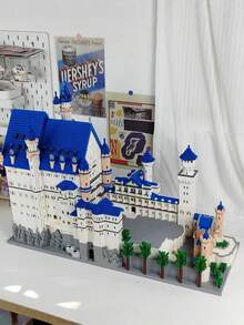 11810 Pcs World Famous Big Architecture Swan Lake Castle Micro Blocks Set, Model Building Kit, Creative Building Game For Adults Toy Building Set For Any Hobbyists,Birthday Gift. - Color Box - View 4