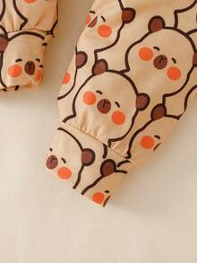 Baby Boy Cartoon Print Short Sleeve T-Shirt And Pants Pajama Set,Kids - Multicolor - View 6