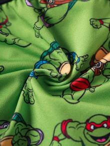 TEENAGE MUTANT NINJA TURTLES | SHEIN 忍者神龟图案男童平角内裤 - 綠色 - 查看 13