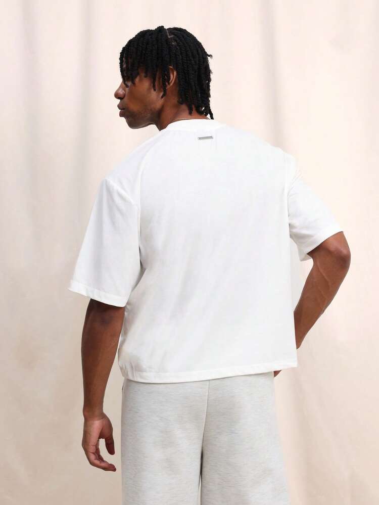 Camiseta básica de algodón de cuello redondo de manga corta, corte regular, blanca, para hombre. Camiseta casual de uso diario, cómoda, esencial para el armario de verano y primavera