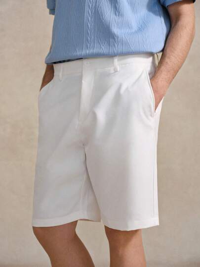 Courvante Bermudas con bolsillos en ángulo para hombres, Bermudas Tenniscore