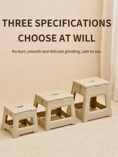 1pc Portable Folding Bench. Stair Bench For Outdoor Use. Compact. Space-Saving Folding Bench.