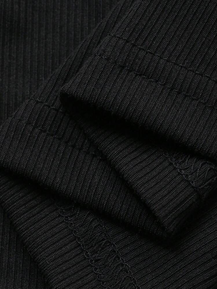 Holiday Outfit Black Sleeveless Top With Contrast Trim, Casual Slim Fit For Women, Summer Y2k