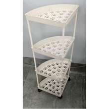 Estantería de esquina para baño, estantería de esquina triangular, estantería de pie para el baño, accesorios de baño, decoración de habitación - Multicolor - Ver 3