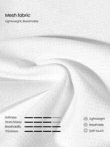 GLOWMODE 大码舒适轻盈透气网眼防滑防摩擦大腿带护腿套，日常休闲穿着 - 白色 - 查看 5