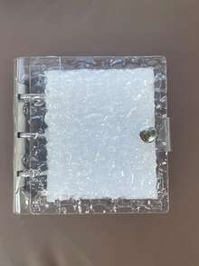 1个水波纹透明A5亚克力收纳相册，四格，三英寸卡片，彩色简约相册 - 多色 - 查看 6