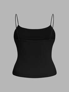 SHEIN EZwear 3件套加大码女式侧边褶皱无袖吊带背心，适合夏季穿着 - 彩色 - 查看 8