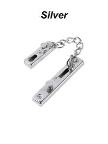 Khóa xích cửa chịu lực cao với lò xo an toàn - Khóa an ninh chống trộm, màu đen mờ, dùng cho cửa trong/ngoài, cửa chính, căn hộ, khách sạn, văn phòng - Tăng cường an ninh và riêng tư, khóa cửa cho nhà ở, an ninh khách sạn, lớp hoàn thiện kim loại bóng bẩy, cấu trúc kim loại bền chắc. - Nhiều màu - Xem 14