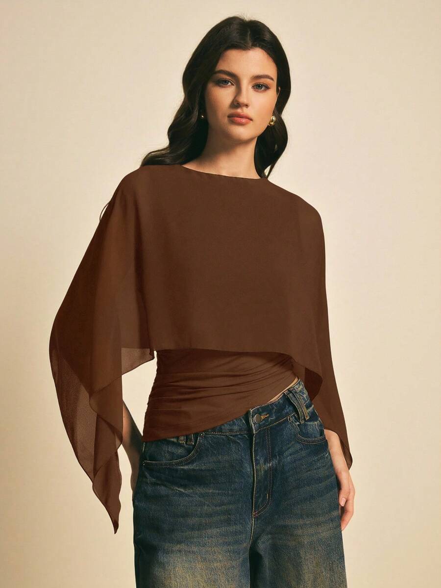 Women Tops - Brown Oxide - View 1