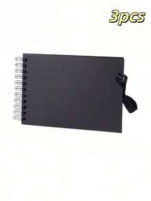 1pc/3pcs A5 Set Photo Album, Scrapbook, Creative Bow Doodle Pages, Collectible Commemorative Album Set - multicolor - View 12