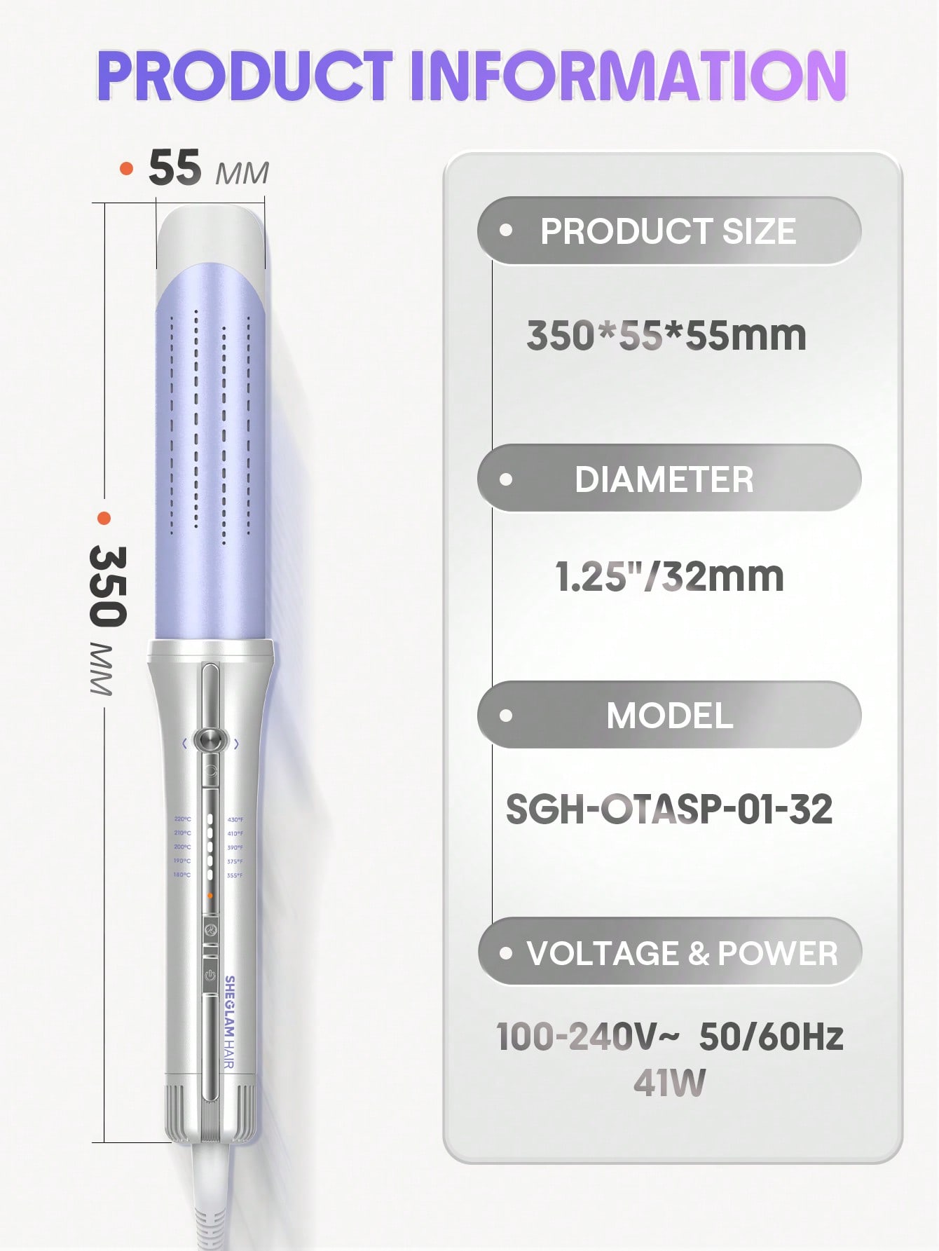 One Touch Airflow Styler Pro-32mm UK Plug 9