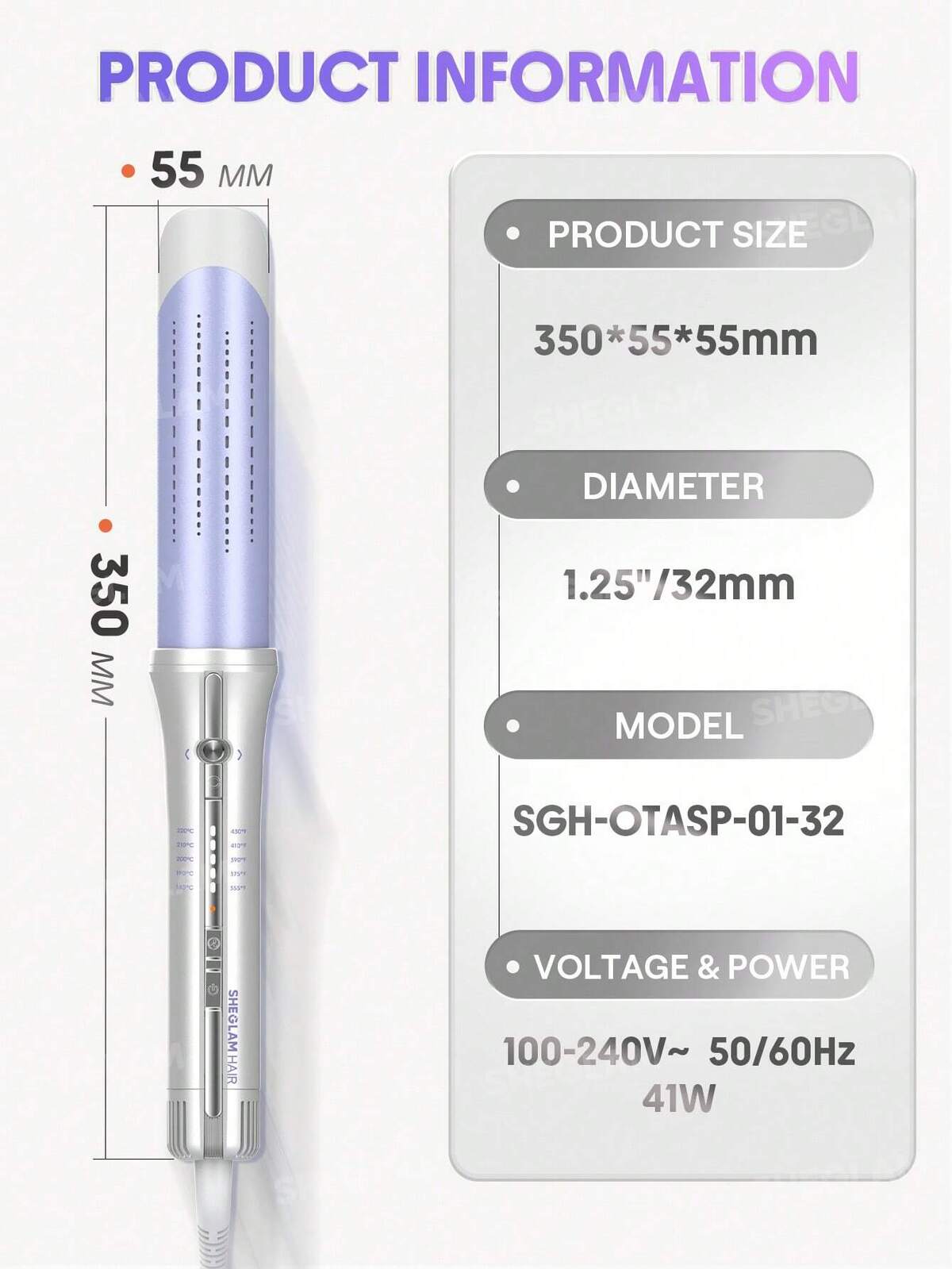 One Touch Airflow Styler Pro-32mm UK Plug