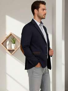 Blazer Casual Busines - Navy Blue - View 2