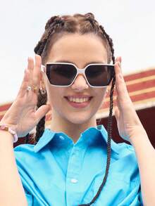 Shadewire 1副女士豹纹圆形PC框复古全框休闲眼镜，适合办公室佩戴，时尚无度数，复古时尚配饰，Y2K街头休闲派对波西米亚风格，母亲节、毕业季和假期礼物 - 彩色 - 查看 2