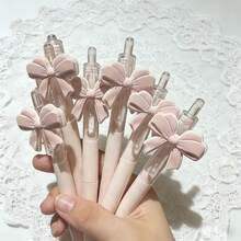 1/10 chiếc Bút bi gel kiểu INS mới, có nơ và hoa, ngòi ST, chất lượng cao, viết trơn tru, quà tặng dễ thương cho học sinh, thích hợp cho trường học và sử dụng hàng ngày. - Nhiều màu - Xem 3