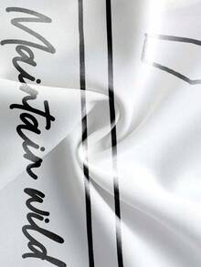 Manfinity EMRG 男士街头涂鸦风格黑色线条画（活力）圆领休闲短袖衬衫 - 彩色 - 查看 5