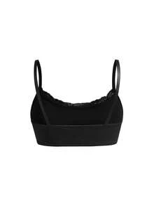 Ocili Áo ngực không gọng viền ren bóng mượt, thoải mái dành cho nữ. - màu đen - Xem 9