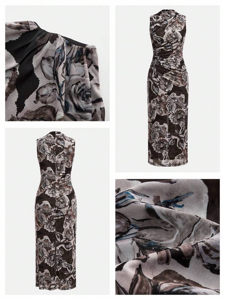 SHEIN Maija Outfit Deas For Dress Floral Print Waist Cinched Fitted Dress For Women, Spring/Summer Festival Dresses Wedding Party Graduation Ceremony Birthday Resort Dresses Festival Outfits For Women Floral Dress Local Warehouse Uk Dresses Ycv9w Discount Code For Woman Dress Women's Dress Formal Wear Women Clothes Dress Modern Filipiana Dress For Event Women's Holiday Co Ord Occasion Dresses For Women