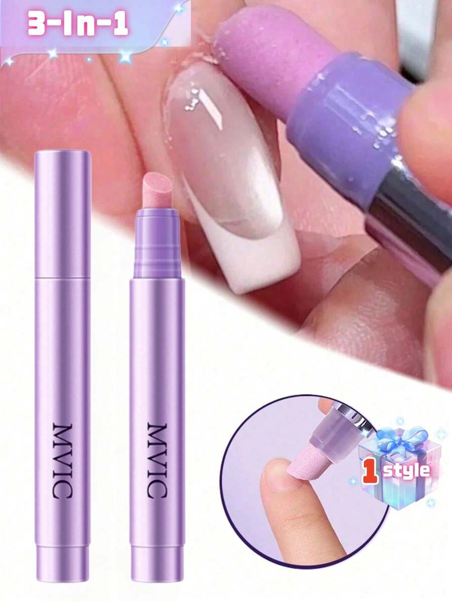 1支升级版三合一美甲护理笔，包含角质层护理油笔和陶瓷笔尖角质层推笔，轻松护理倒刺和干燥受损指甲，滋养、强韧并亮泽指甲。 - 彩色 - 查看 1