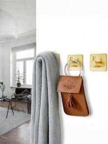 One Usu 201 Stainless Steel Hook, Strong Adhesive Wall Hook, Self-Adhesive Hook, Towel Rack Hook, Coat Rack, Key Holder. - Please Choose - View 5