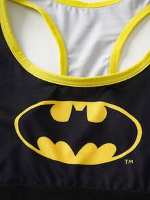 BATMAN X SHEIN Women's Cartoon Print Camisole And Briefs Set - Black - View 5